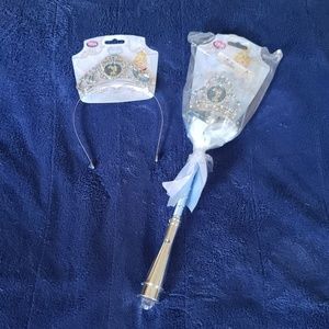 Disney Cinderella crown and wand